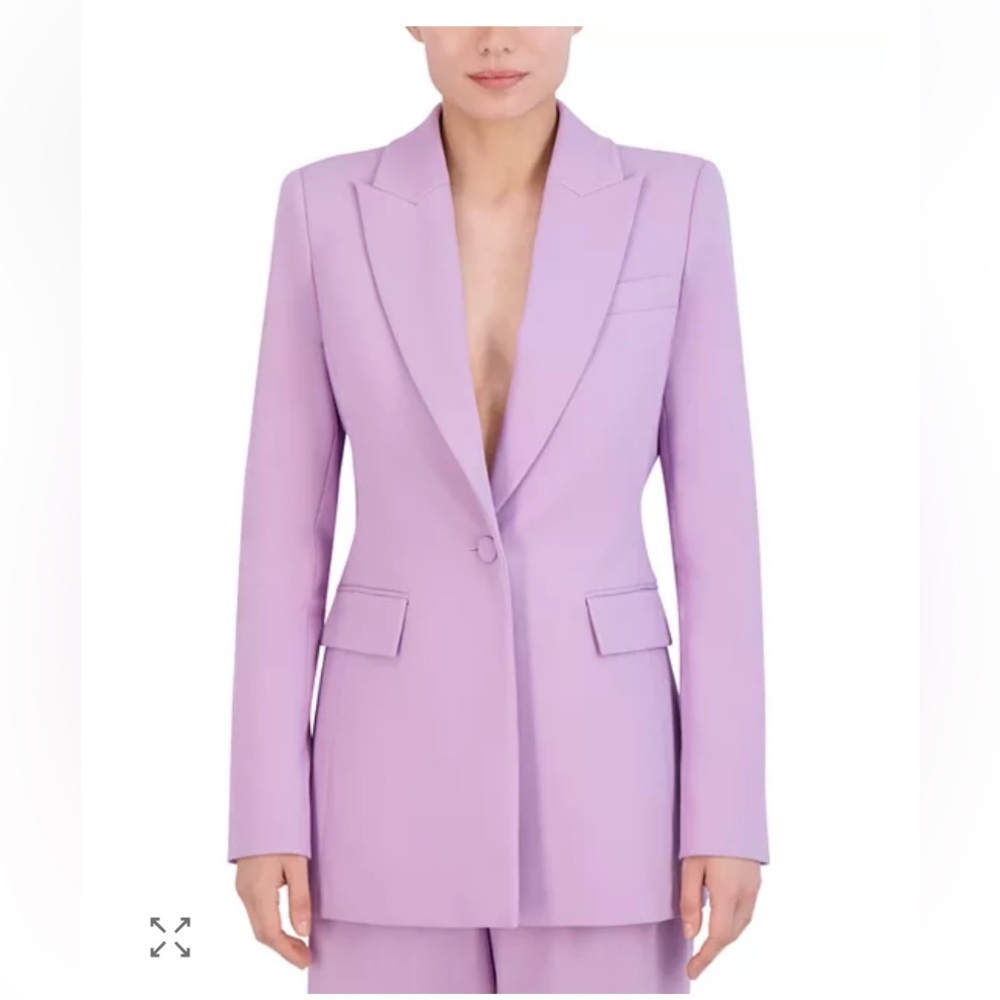 BCBGMaxAzria Lavender lilac Single-Button Tailored Blazer size 8